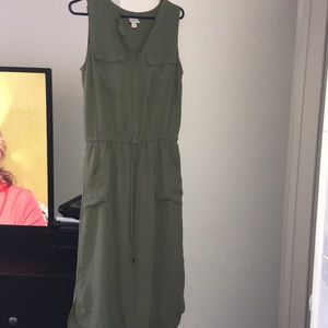 Olive green dress